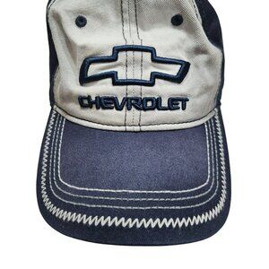 Chevrolet Official Licensed Two-Tone Baseball Cap With Embroidered Logo Adjustab